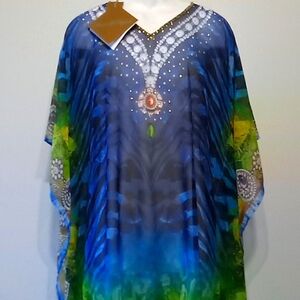 Sexy & Colorful 1pc Multi color women's sheer poncho by Dare2bStylish